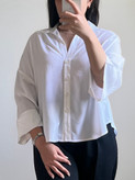 شومیز سفید ساده زنانه