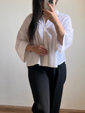 شومیز سفید ساده زنانه