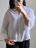 شومیز سفید ساده زنانه